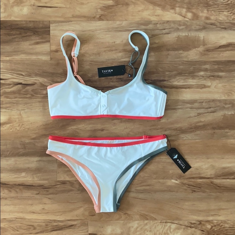 Tavik Colorblock Marlowe Henley Bikini Set - Picture 2 of 16